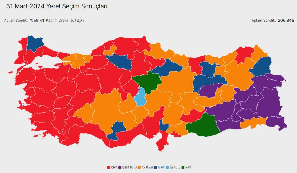 31 Mart Seçimlerinde Son durum